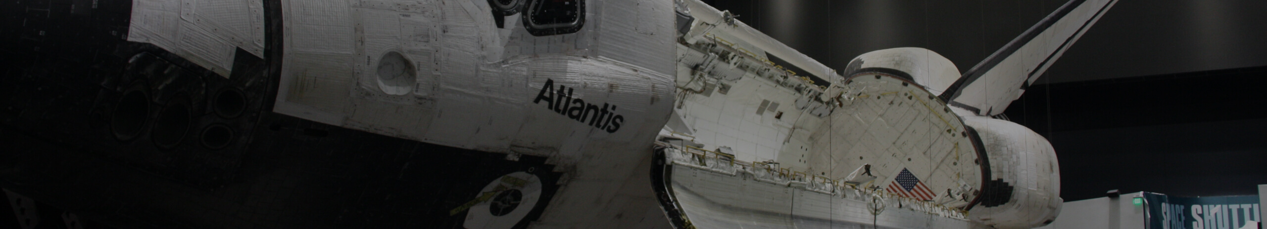 Shuttle Atlantis banner background photo